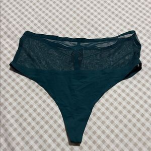 Victoria's Secret Dark Teal Sheer Panties